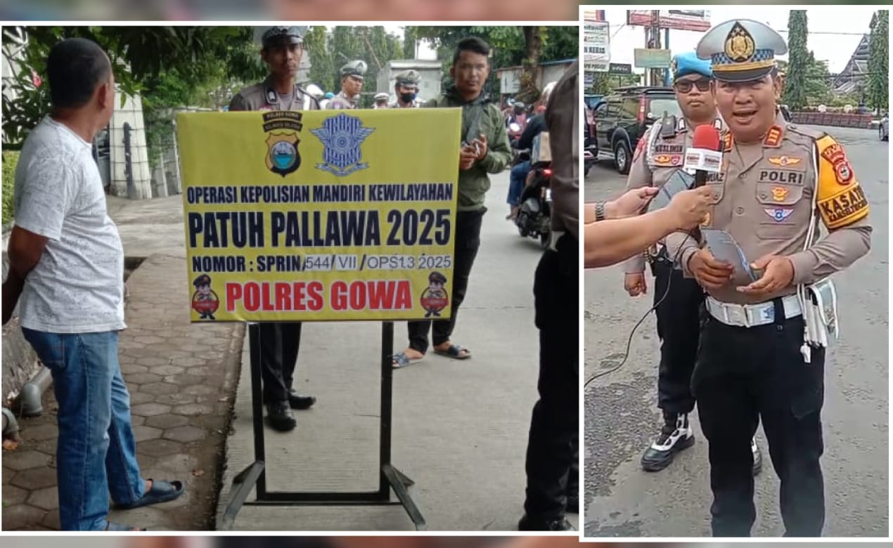 Satuan Lalu lintas Polres Gowa Gelar Operasi Patuh Pallawa 2025