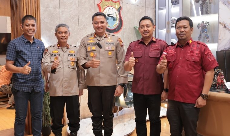 Kapolres Gowa Sambut Kunjungan Silaturahmi Kepala Rutan Kelas IIB Malino