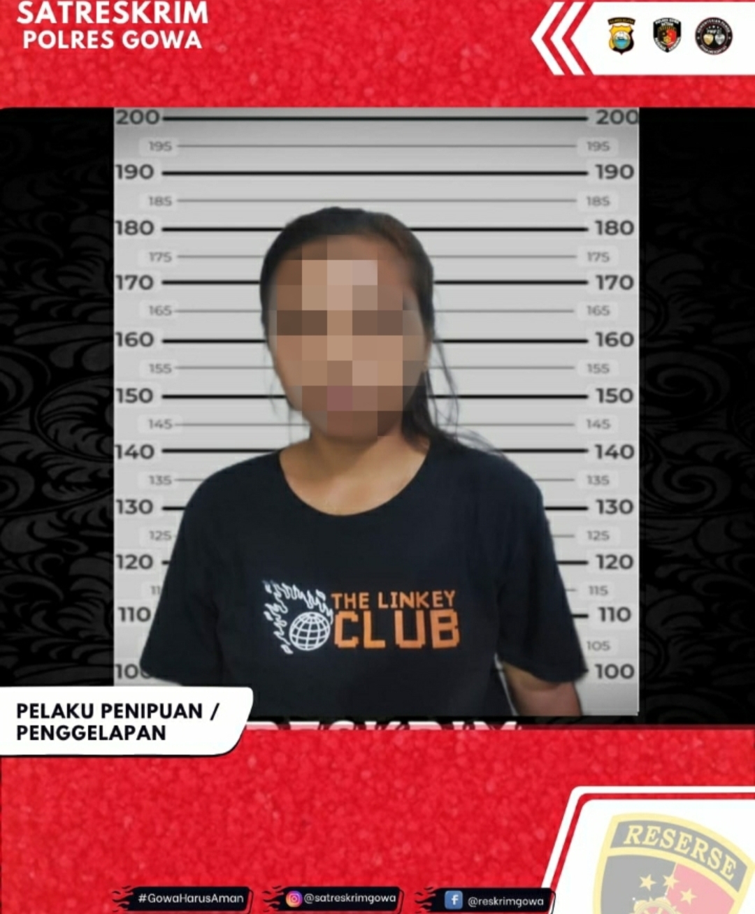 Polsek Pallangga “Tim Black Horse” Mengamankan Pelaku Penggelapan dan Penipuan
