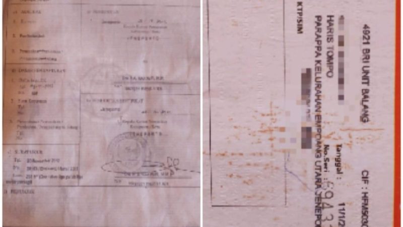 BRI Unit Balang Jeneponto Lalai Menghilangkan Sertifikat Tanah Nasabah