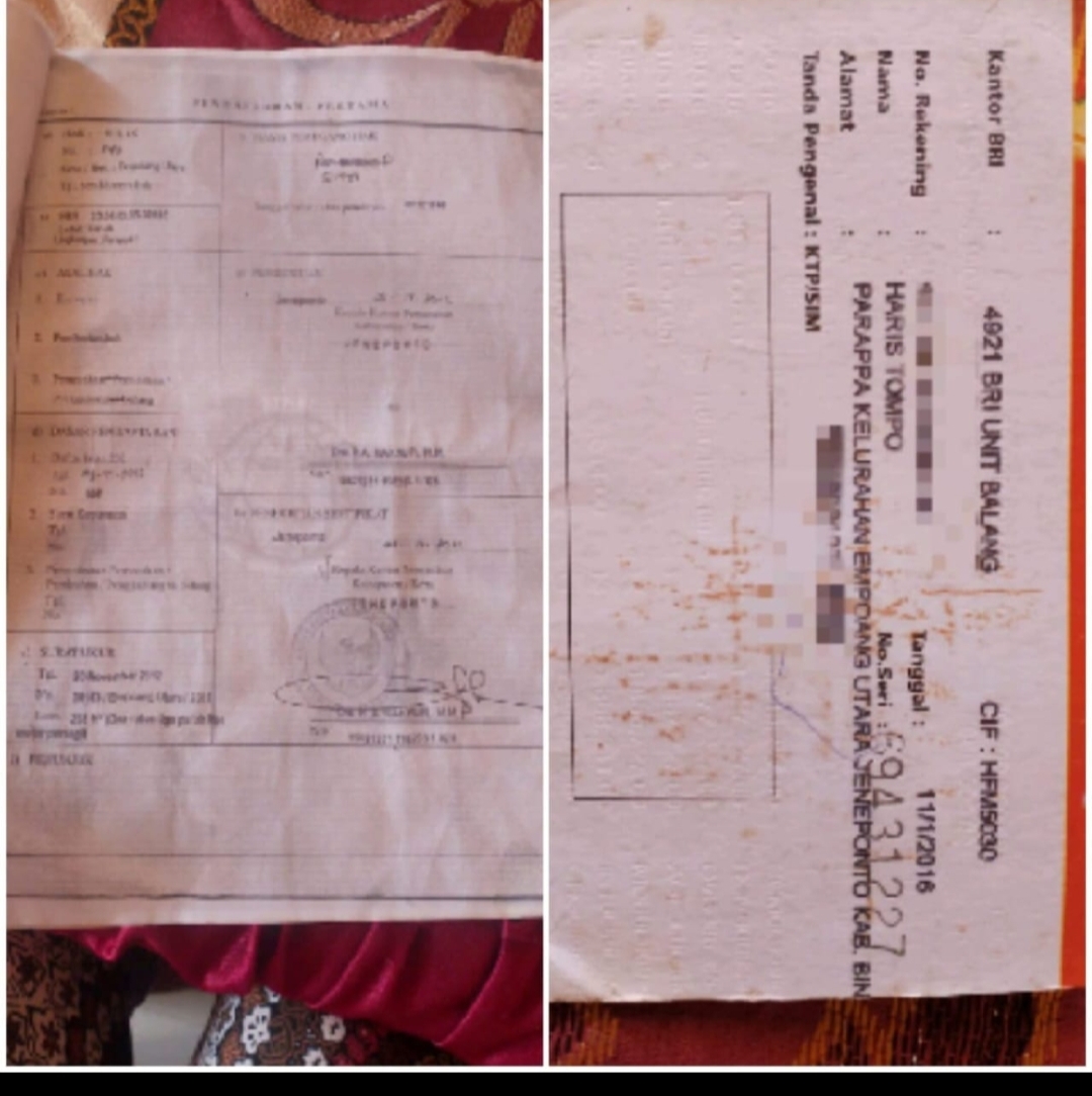 BRI Unit Balang Jeneponto Lalai Menghilangkan Sertifikat Tanah Nasabah