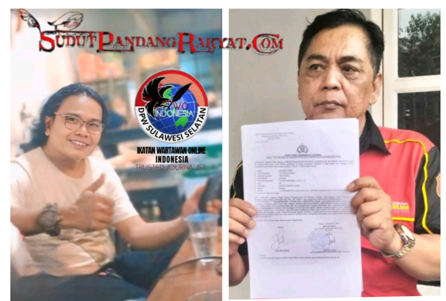 DPW IWOI Sulsel Desak Polisi Profesional Tangani Kasus Kekerasan Jurnalis di Gowa