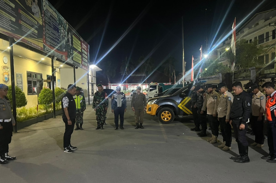 Dalam Rangka HUT ke-80 RI: Polres Gowa Gelar Patroli Gabungan Cipta Kondisi