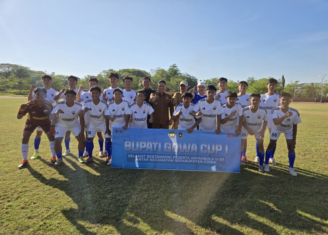 Team Parangloe FC Menang Telat 3–1 Dalam Pertandingan Sepak Bola Piala Bupati Gowa Cup Melawan Team Bajeng FC