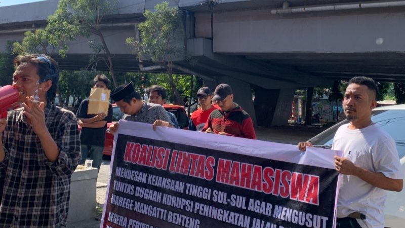 Aksi Koalisi Lintas Mahasiswa Desak Kejati Sulsel: Dalam  Dugaan Korupsi Peningkatan Jalan Ruas Marege Mangatti Benteng Kabupaten Kepulauan Selayar