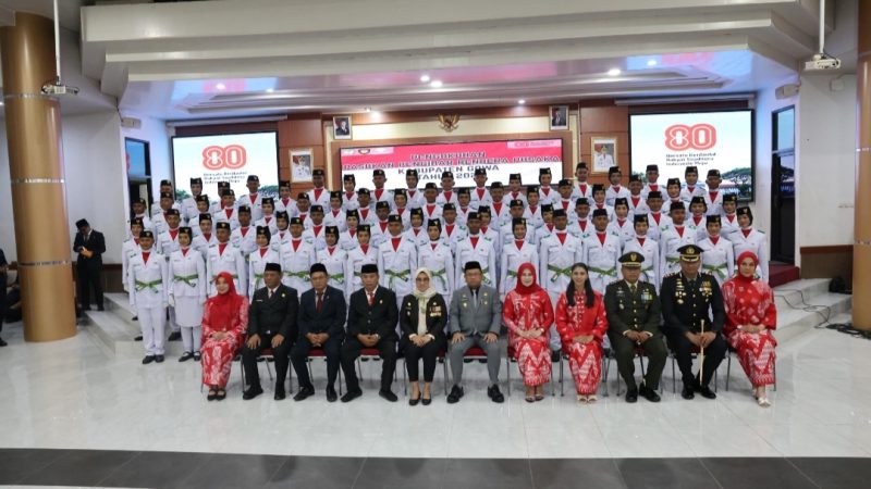 70 Anggota Paskibraka 2025 Kabupaten Gowa Resmi Dikukuhkan, Siap Kibarkan Merah Putih di HUT RI ke-80