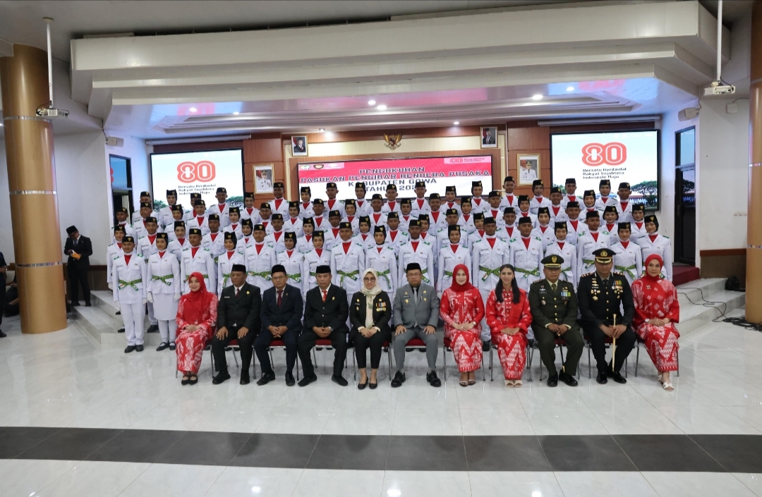 70 Anggota Paskibraka 2025 Kabupaten Gowa Resmi Dikukuhkan, Siap Kibarkan Merah Putih di HUT RI ke-80