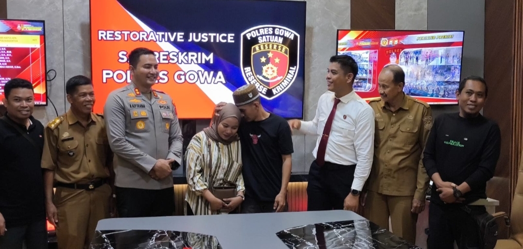 Demi keutuhan rumah tangga keduanya, Kapolres gowa lakukan Restorative Justice kepada pelaku KDRT