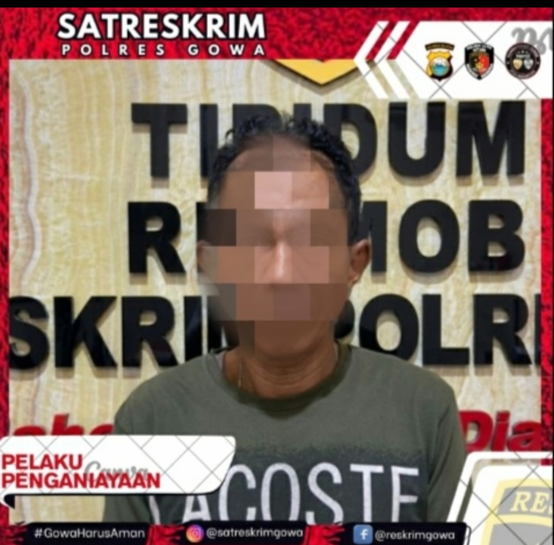 Seorang Pelaku Penganiyaan Telah Diamankan Satreskrim Polres Gowa