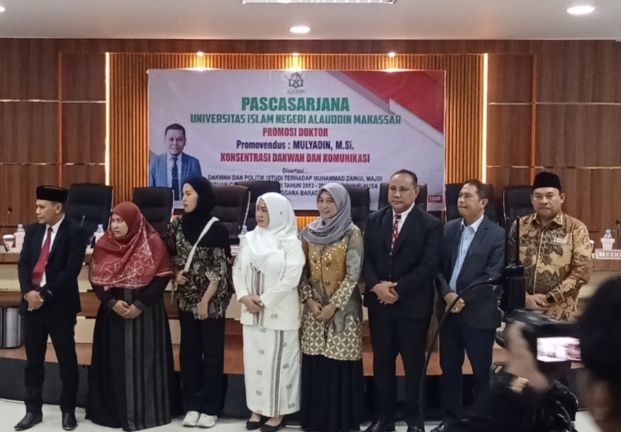Disertasi Doktor UIN Alauddin Angkat TGB sebagai Teladan Ulama dan Pemimpin Daerah