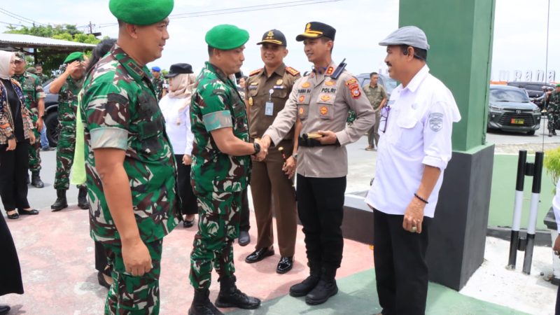 Hadiri Kunjungan Pangdam, Kapolres Touna: Siap Dukung Pembangunan Kodam