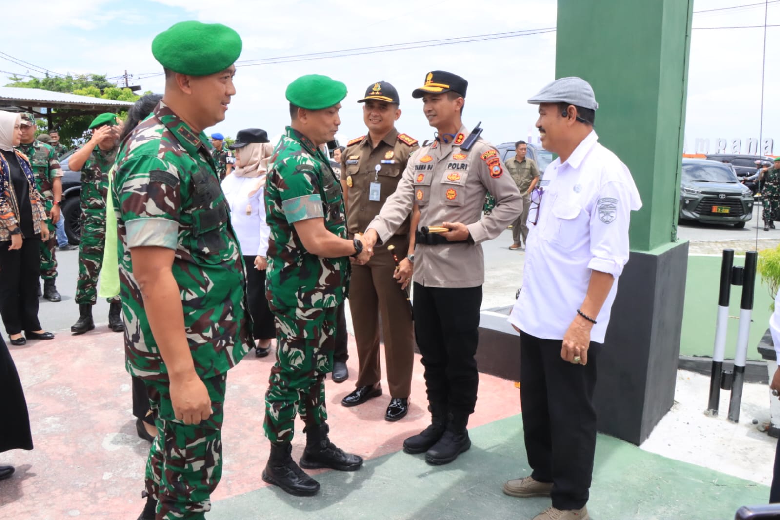 Hadiri Kunjungan Pangdam, Kapolres Touna: Siap Dukung Pembangunan Kodam
