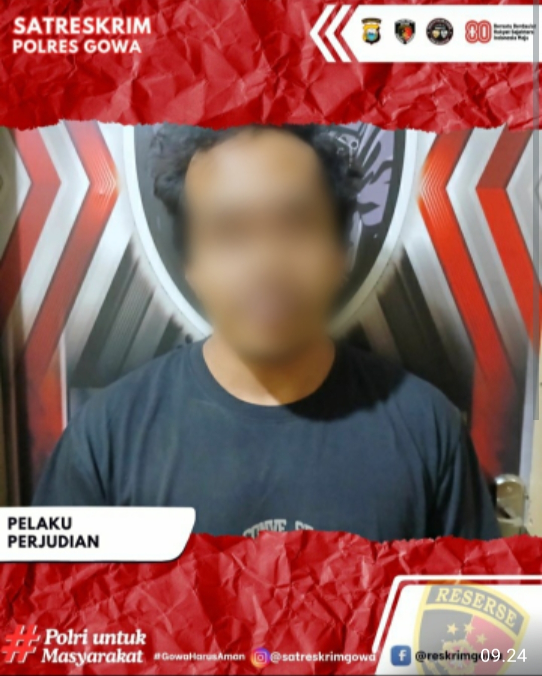 Pelaku Judol Ringkus Polres Gowa di Pallangga