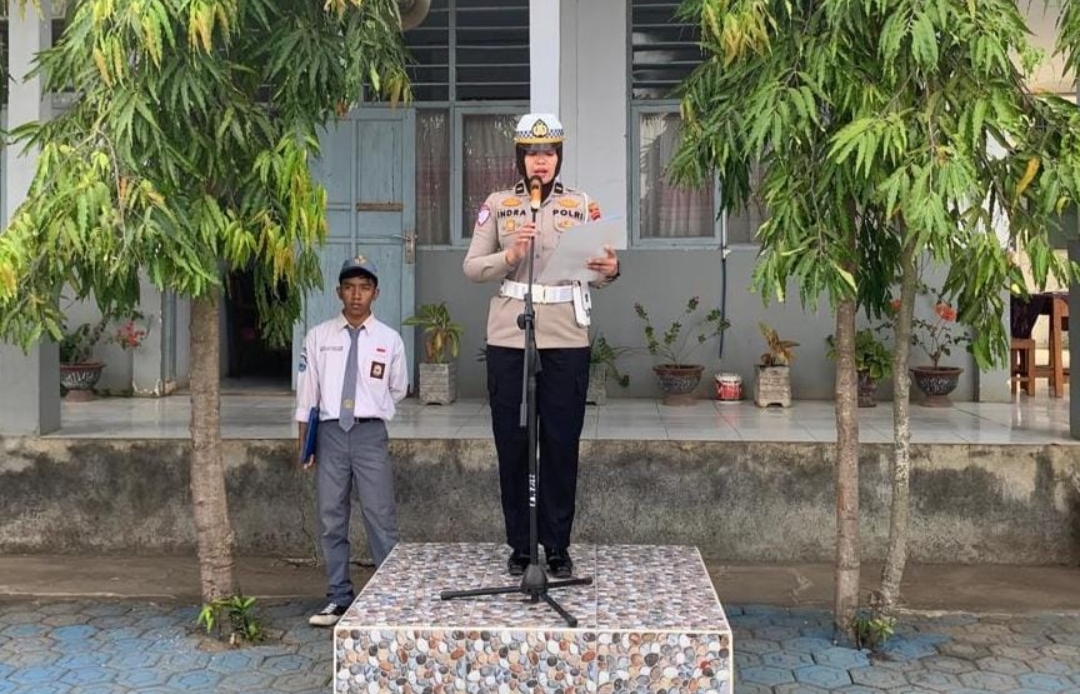 Peringati HUT ke-70 Lalulintas, Satlantas Polres Gowa Ajak Pelajar Tertib Berlalu Lintas