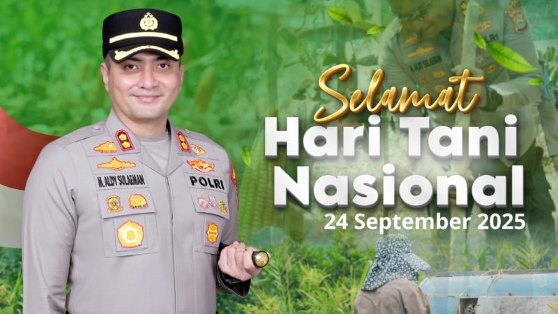 Dalam Rangka Hari Tani Nasional, Kapolres Gowa Beserta PJU Mengucapkan “Selamat Hari Tani”
