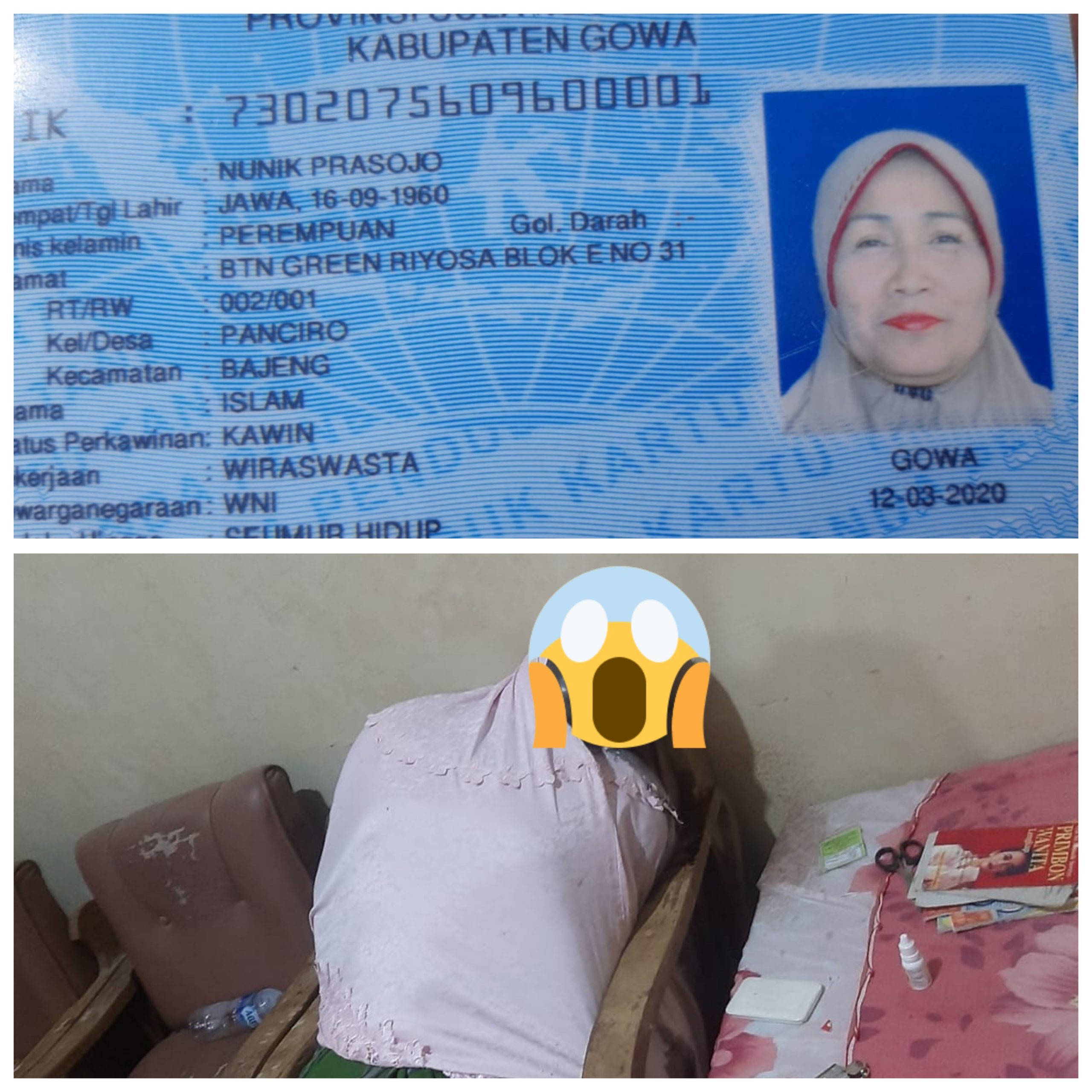 “Geger Penemuan Mayat Perempuan 65 Tahun di BTN Green Riosa Panciro Dusun Bontoramba Selatan”