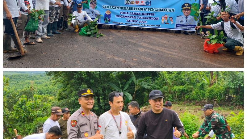 Kapolsek Parangloe dan Tripika Laksanakan Penanaman Pohon Untuk Penghijauan Kecamatan Parangloe Desa Borisallo