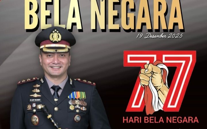 Kapolres Gowa Beserta Jajaran Ucapkan Selamat Hari Bela Negara ke-77