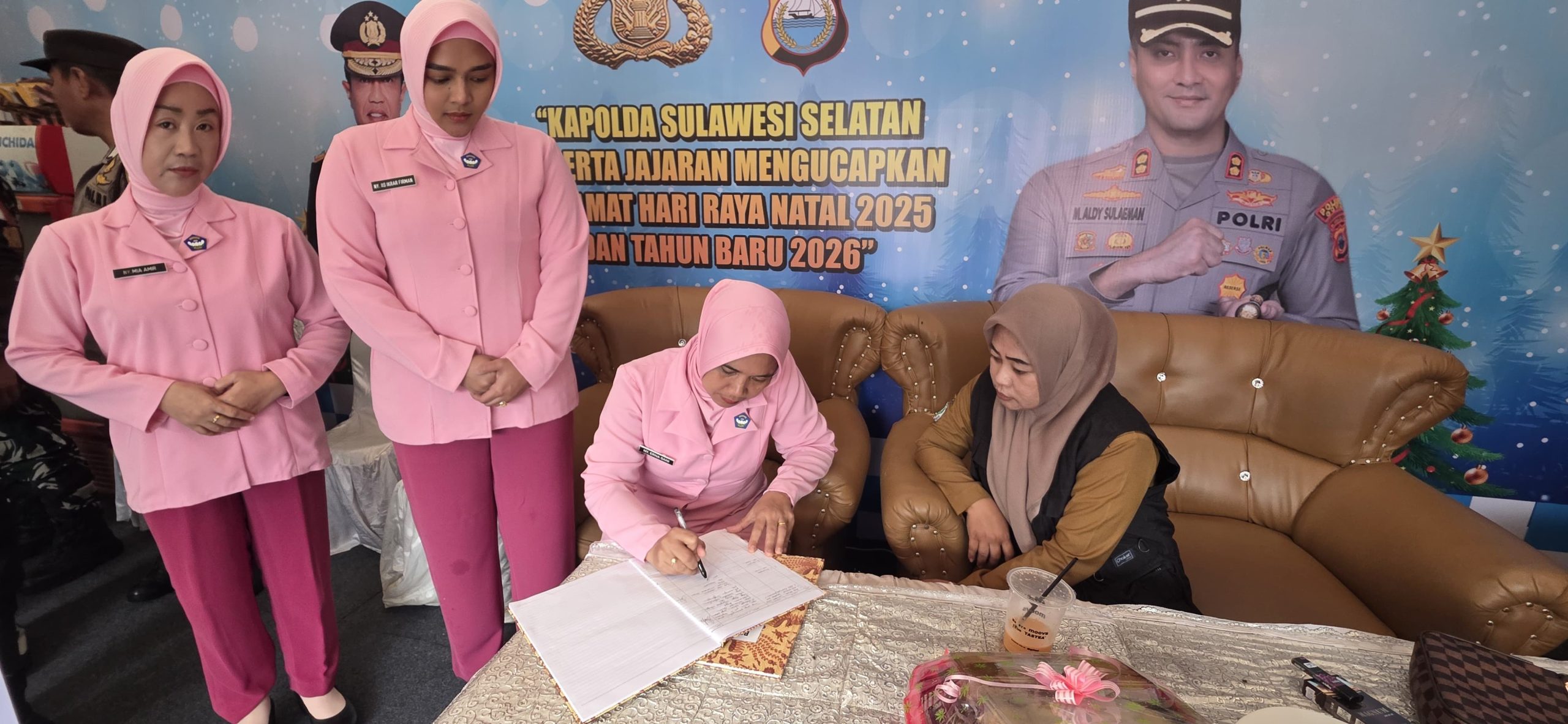 Bhayangkari Cabang Gowa Tebar Kepedulian di Pos Pengamanan Nataru