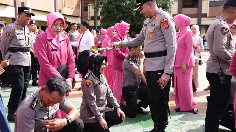 96 Personel Polres Gowa Naik Pangkat, Kapolres: Jadikan Motivasi untuk Lebih Mengabdi