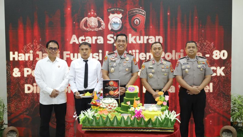 Kapolda Sulsel Hadiri Syukuran Hari Jadi ke-80 Fungsi Intelijen Polri, Dirangkaikan Peresmian Ruang Pelayanan SKCK