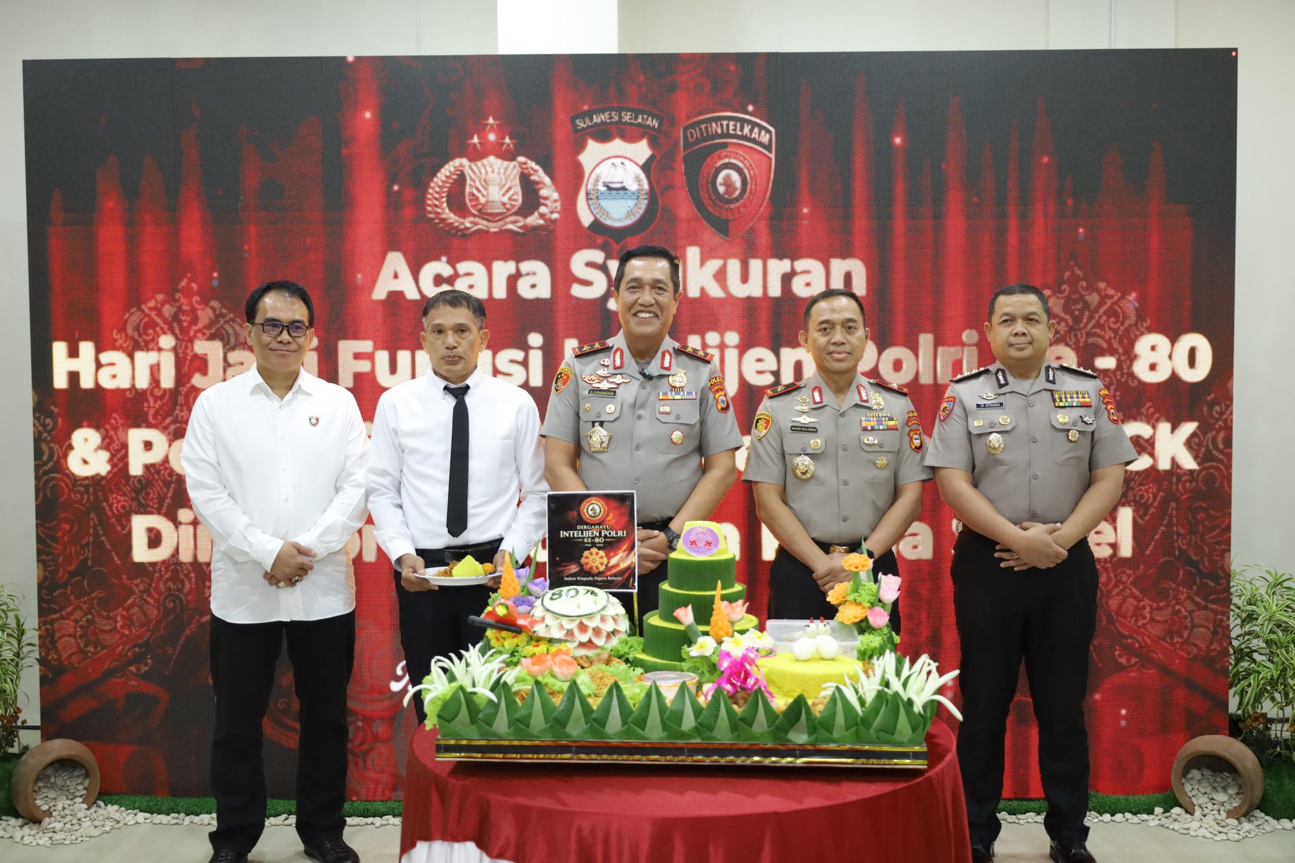 Kapolda Sulsel Hadiri Syukuran Hari Jadi ke-80 Fungsi Intelijen Polri, Dirangkaikan Peresmian Ruang Pelayanan SKCK