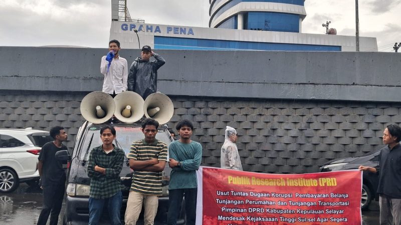Aksi di Kejati Sulsel, PRI Desak Pemeriksaan Ketua dan Wakil Ketua DPRD Selayar