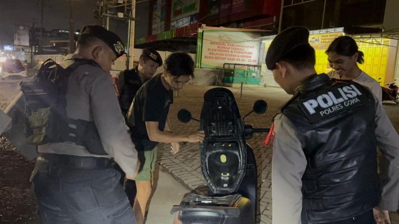 Ruang Gerak Pelaku Kejahatan Dipersempit, Satsamapta Polres Gowa Gencarkan Mobile Hunting