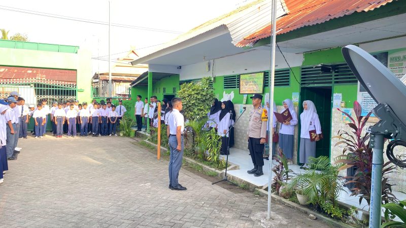 Sentuhan Edukatif Polri, Bhabinkamtibmas Desa Sengka Jadi Irup di Madrasah